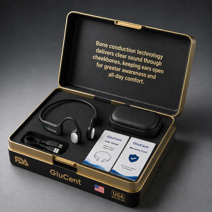 🔥 Final 2 Hours : Only Limited Stock Left🏆GluCent®  Bone Conduction Smart Hearing Headphones （Mayo Clinic Recommended）