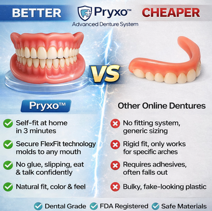 70% off! ⏰Pryxo™ Complete Dentures -- T