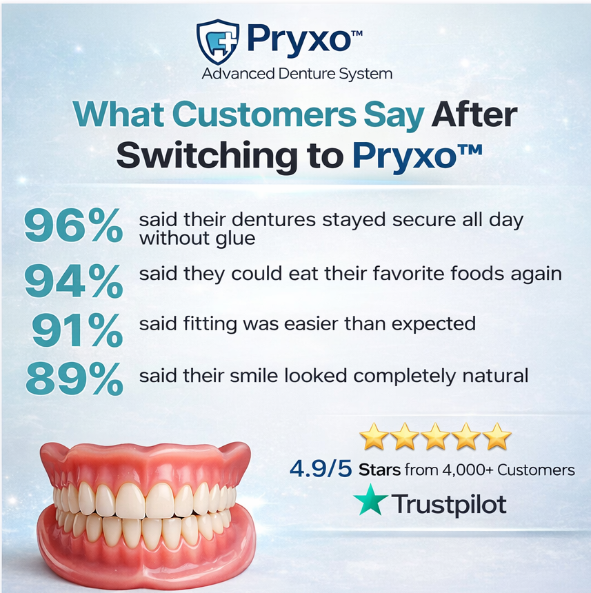 70% off! ⏰Pryxo™ Complete Dentures -- T