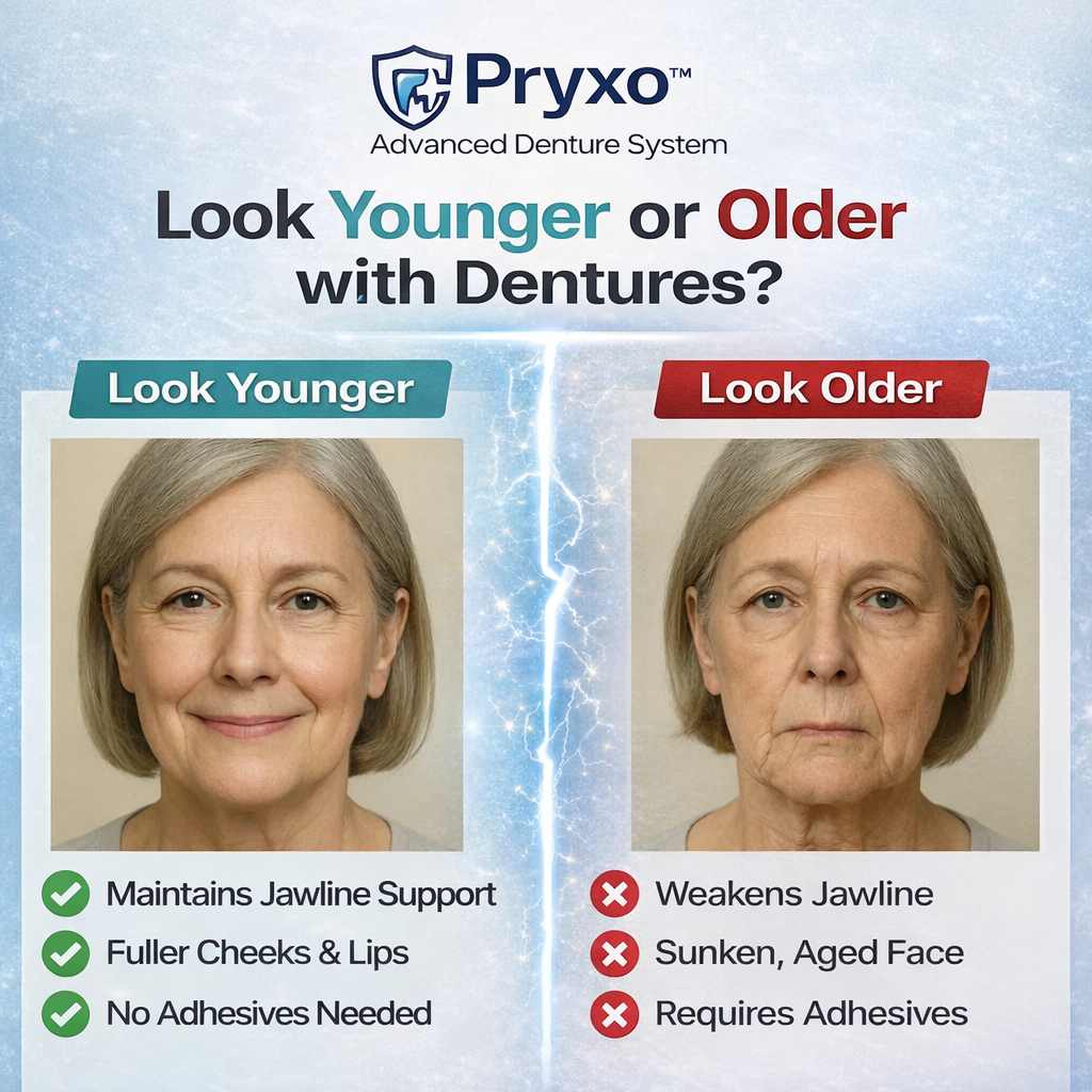 ⏰Ends Today: 70% OFF! Pryxo™ Medical Full Denture with Strong Suctiond Custom-Fit Full Functional Dentures🦷