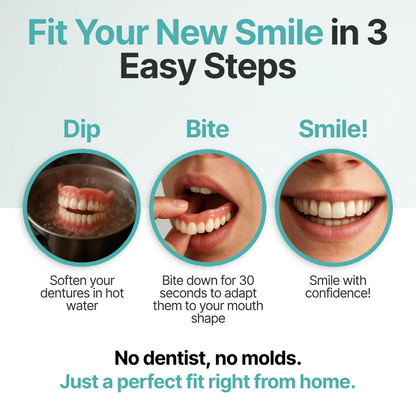 ⏰Ends Today: 70% OFF! Pryxo™ Medical Full Denture with Strong Suctiond Custom-Fit Full Functional Dentures🦷